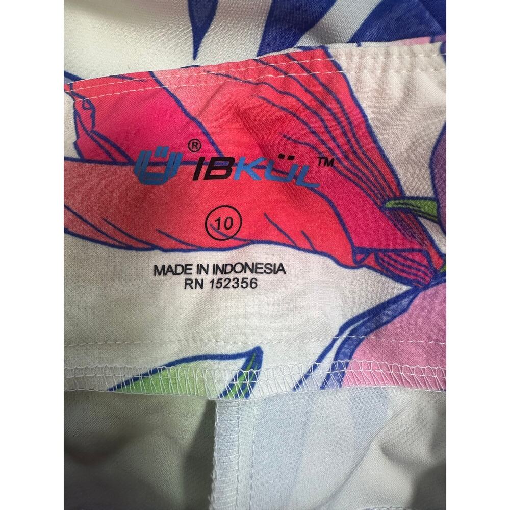 IBKÜL Tropical Floral Print Golf/Athletic Pants Never Worn NWOT Size 10 - Picture 7 of 10